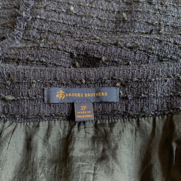 Brooks Brothers Navy Tweed Skirt - Picture 4 of 5
